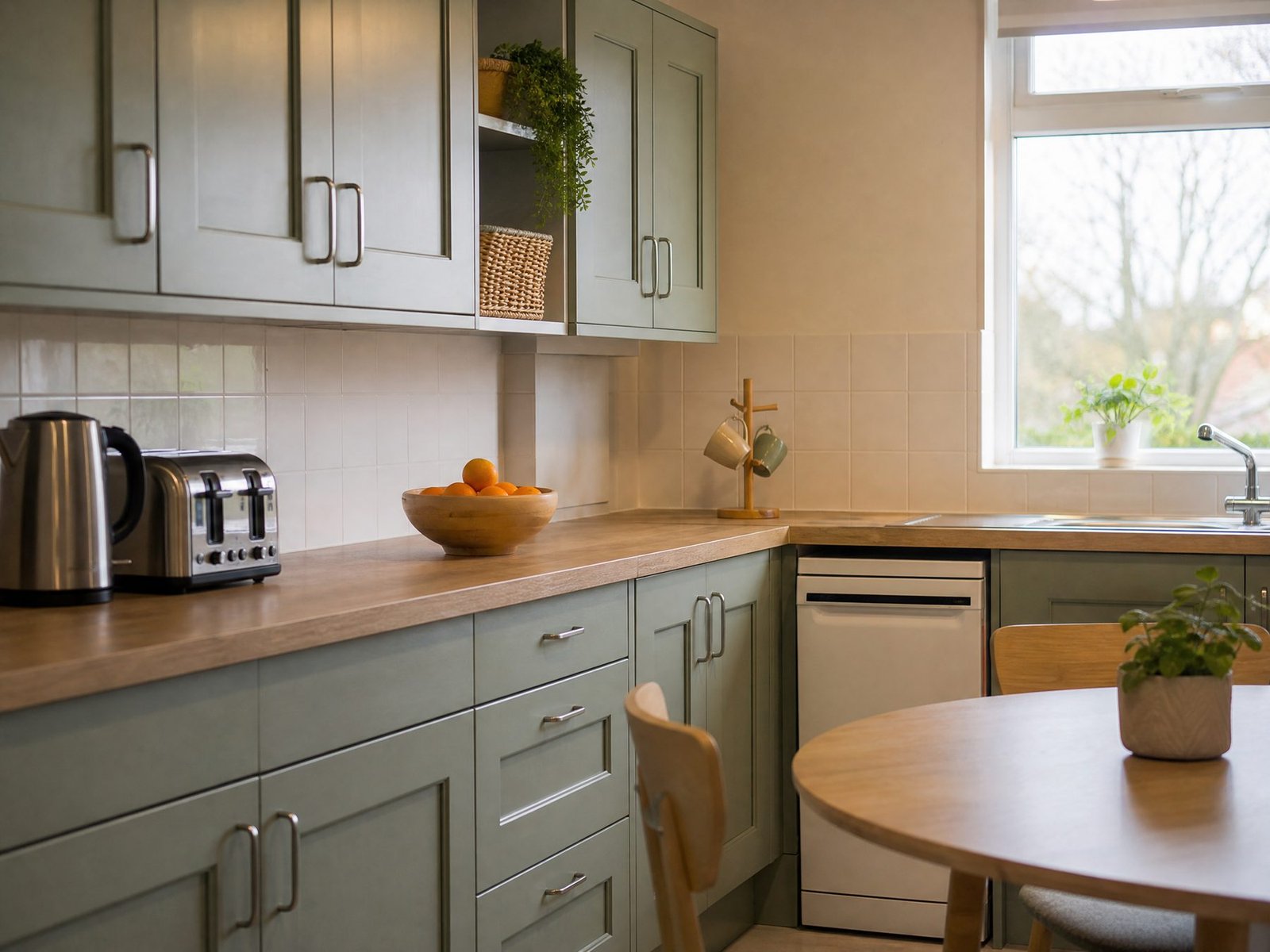 A shared kitchen in a supported home